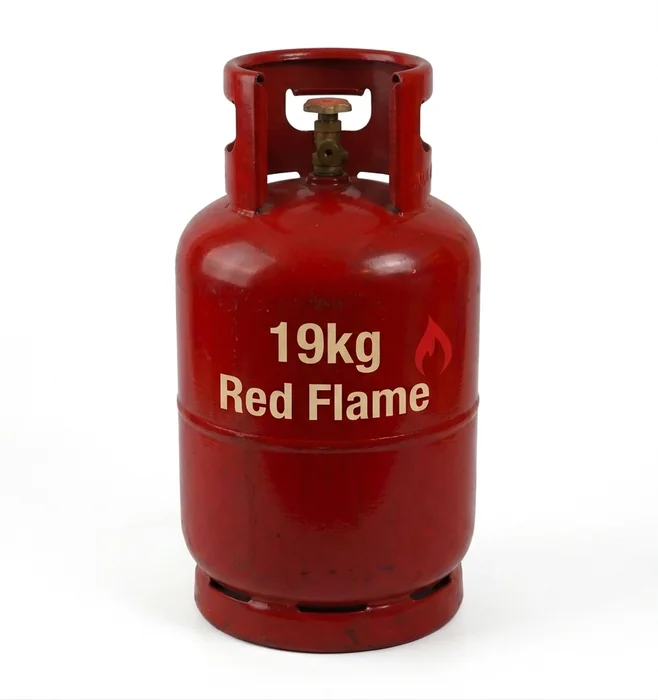 19 kg LPG gas cylinder refill for a family kitchen with hob and gas geyser. Free same-day delivery across Cape Town from Red Flame Gas Supplier.