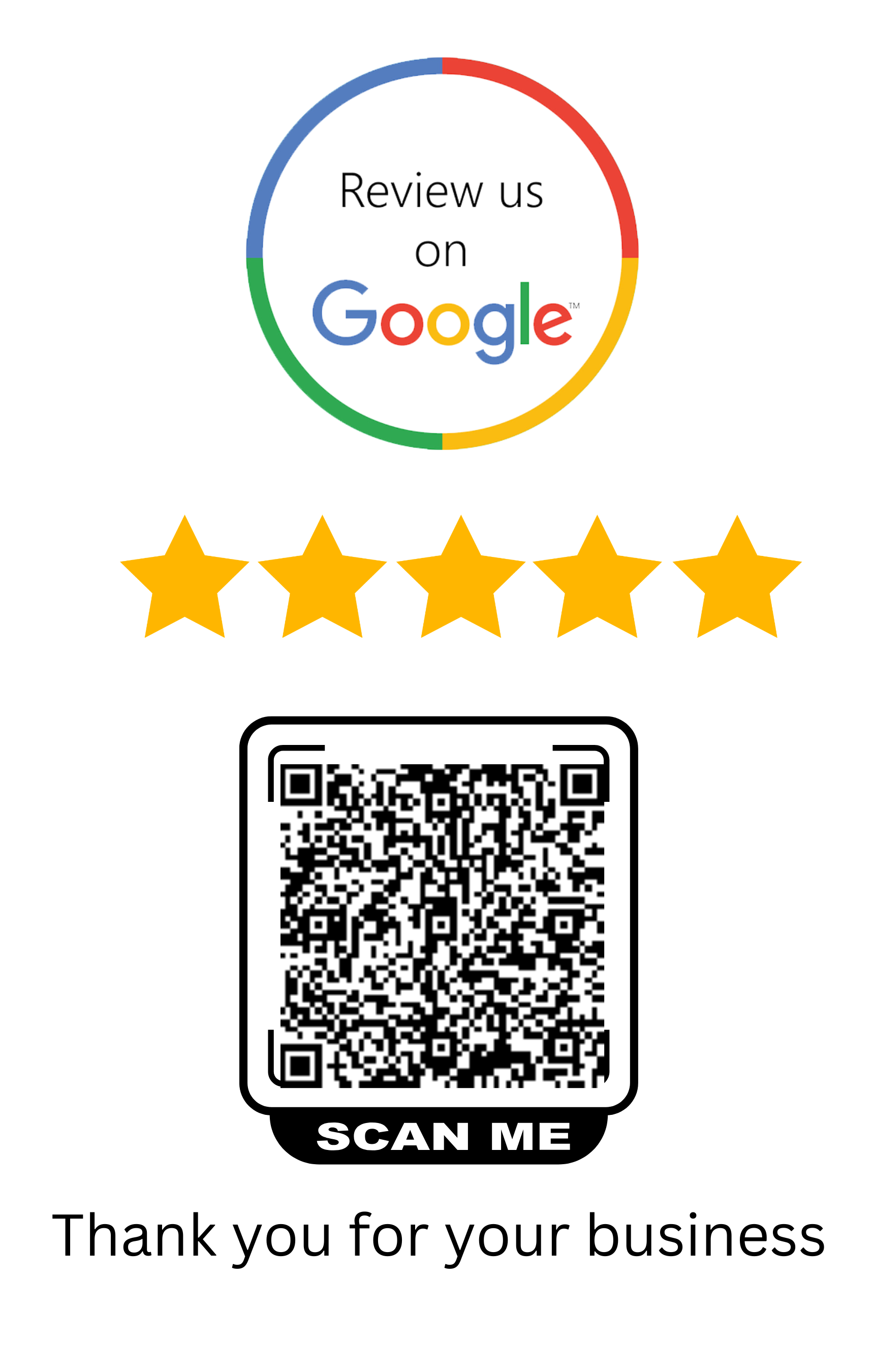 QR code to leave a Google review for Red Flame Gas